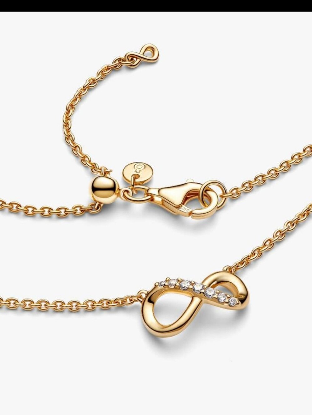 PANDORA Sparkling Infinity Collier Necklace  New With Dustbag